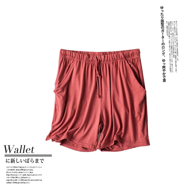 Spring and summer new ladies pajamas three-piece short-sleeved shorts trousers modal soft T-shirt pajamas women's loose home set