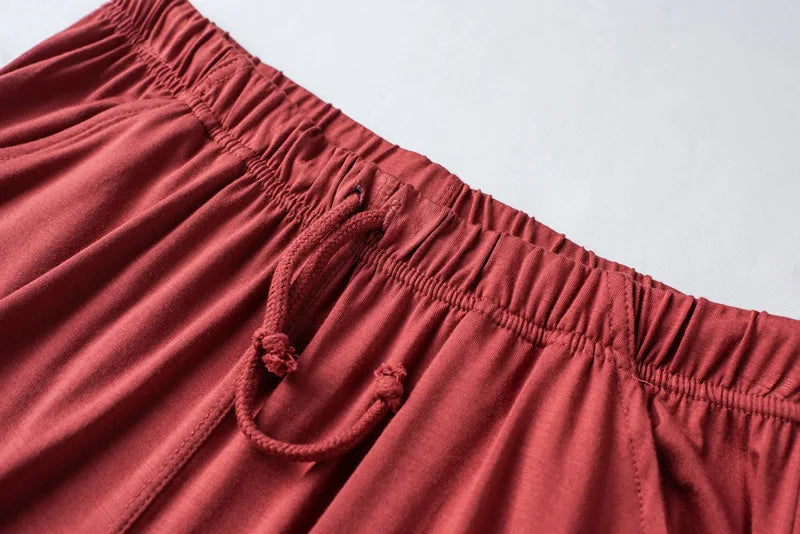 Spring and summer new ladies pajamas three-piece short-sleeved shorts trousers modal soft T-shirt pajamas women's loose home set