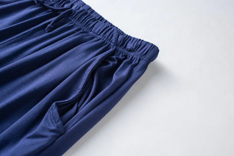 Spring and summer new ladies pajamas three-piece short-sleeved shorts trousers modal soft T-shirt pajamas women's loose home set