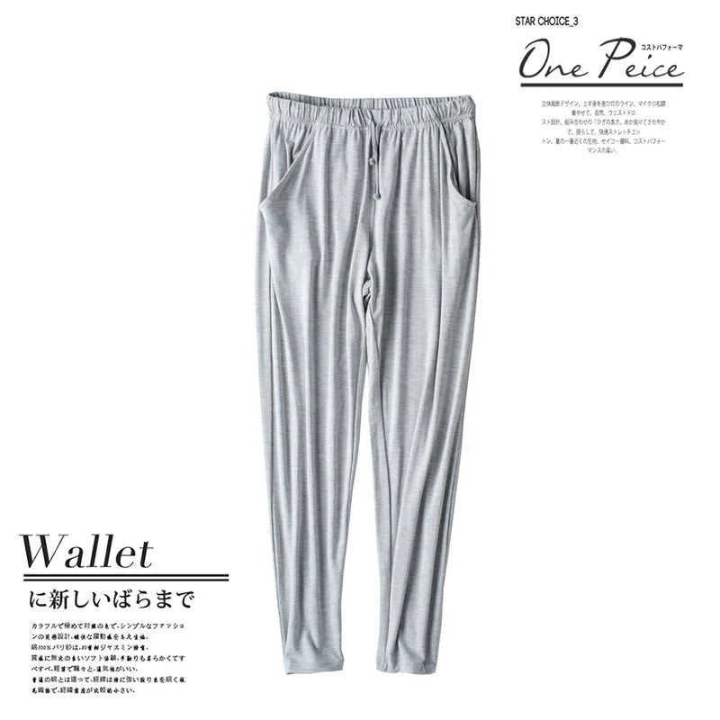 Spring and summer new ladies pajamas three-piece short-sleeved shorts trousers modal soft T-shirt pajamas women's loose home set