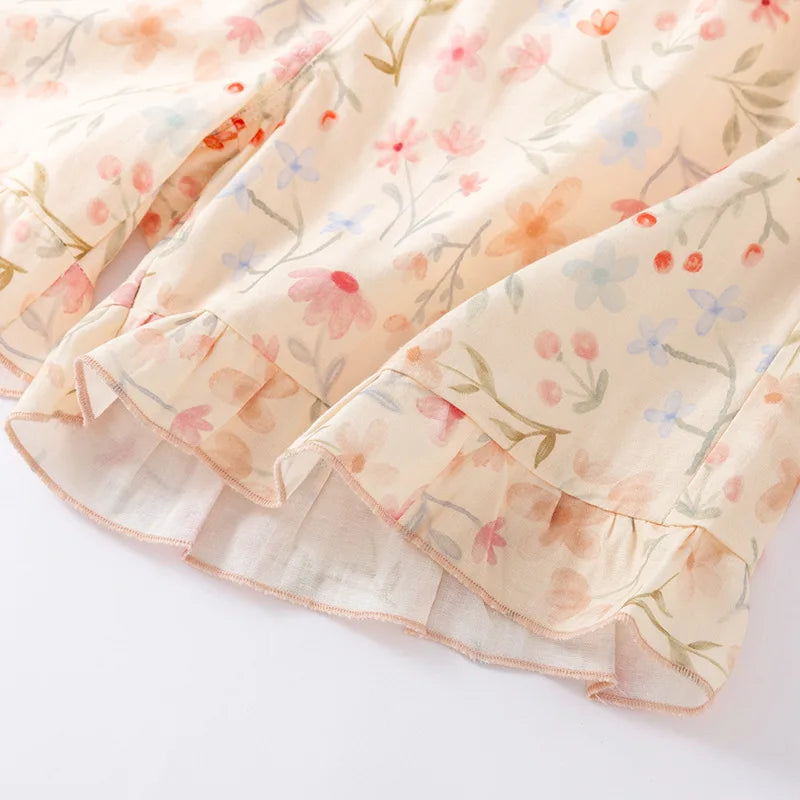 2025 New Summer Women's Sleeping Skirt 100% Cotton Bra Free Strap Skirt Thin Large Floral Dress Summer Dress Sleepwear Women
