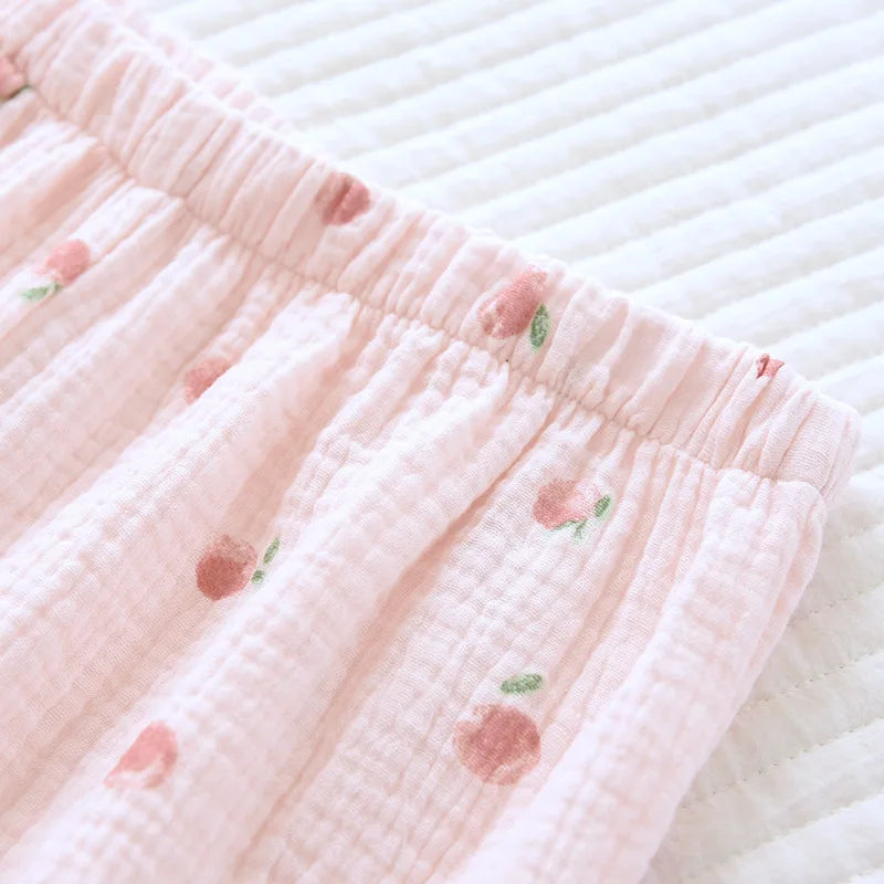 Pure desire for ins in summer, flounce shorts, cotton suspenders, pajamas, women's summer home clothes, two-piece suit, summer