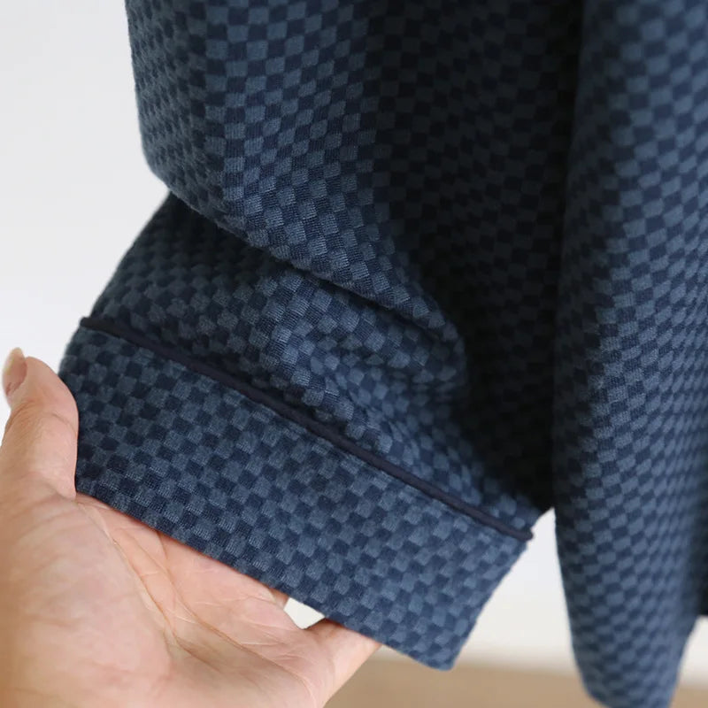 2025 New Men's Autumn/Winter Pajama Set Thickened Warm Home Clothes Long Sleeve Long Pants Two Piece Set Large Size Set