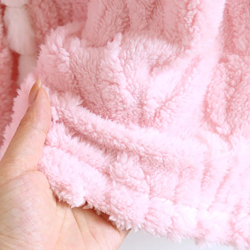 2025 New Autumn/Winter Women's Flannel Sleeping Skirt Long Sleeve Thickened Warm Long Style Loose Sleeper Robe Home Clothing