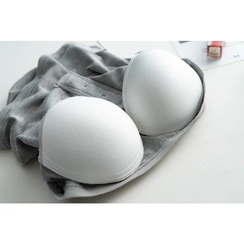 2025 Summer New Women's Short Tank Top with Chest Cushion Bottom Women's Viscous Fiber Inner Strap Top Thin Thread Pajamas