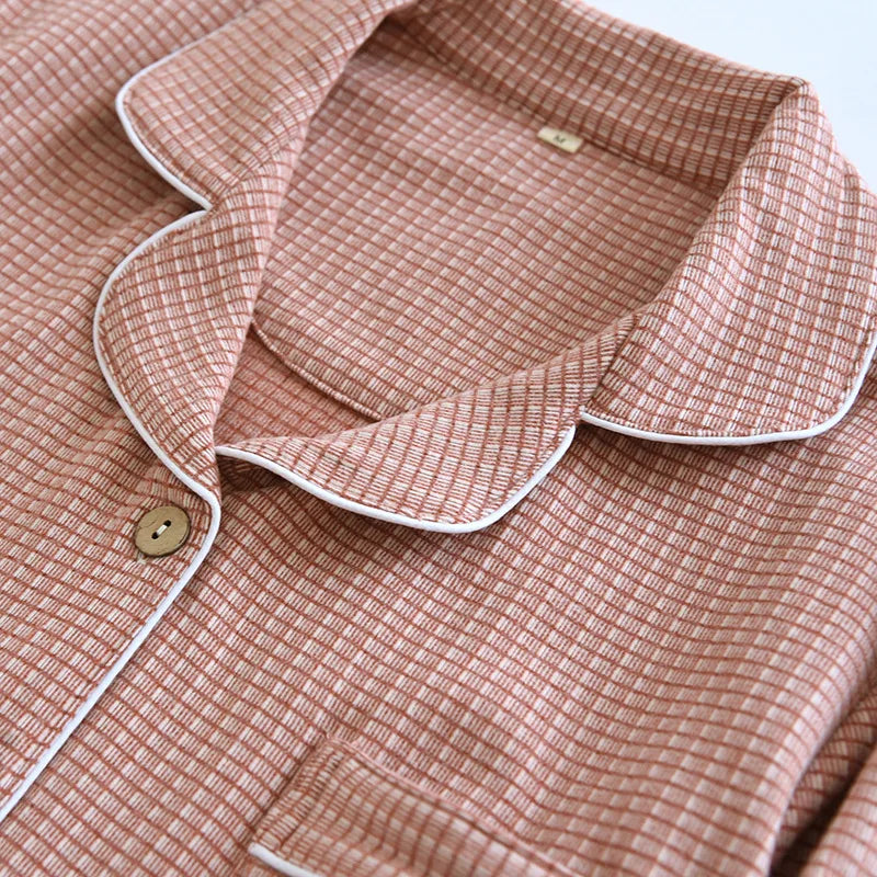 2025 New Autumn and Winter Couple Pajama Set Men's and Women's Long Sleeve Plaid Two Piece German Velvet Warm Home Fur