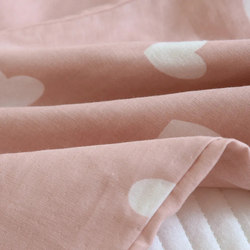 2025 New Spring and Autumn Pajama Set Women's 100% Cotton Long Sleeve Pants Two Piece Love Lovely Sweet Home Furnishing Set