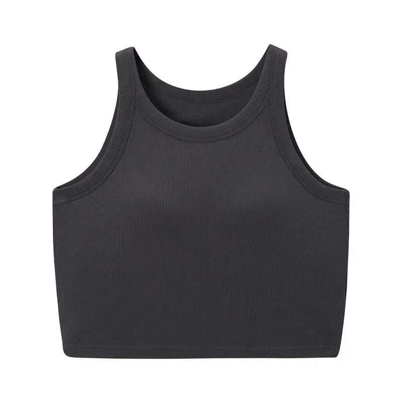 Spring and summer new women's modal with chest pad vest bra one-piece vest home service camisole crop top women camisoles