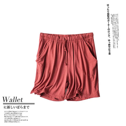 Spring and summer new ladies pajamas three-piece short-sleeved shorts trousers modal soft T-shirt pajamas women's loose home set