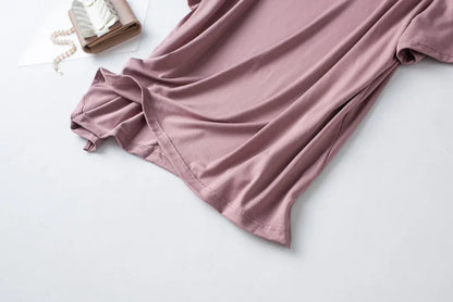 Spring and summer new ladies pajamas three-piece short-sleeved shorts trousers modal soft T-shirt pajamas women's loose home set