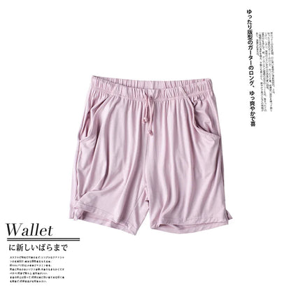 Spring and summer new ladies pajamas three-piece short-sleeved shorts trousers modal soft T-shirt pajamas women's loose home set