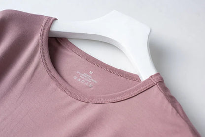 Spring and summer new ladies pajamas three-piece short-sleeved shorts trousers modal soft T-shirt pajamas women's loose home set