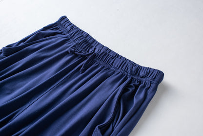 Spring and summer new ladies pajamas three-piece short-sleeved shorts trousers modal soft T-shirt pajamas women's loose home set