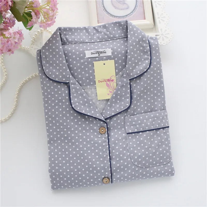 2025 kimono femme maple leaf pajama sets women 100% gauze cotton long sleeve casual sleepwear women pyjamas autumn hot sale