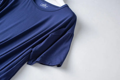 Spring and summer new ladies pajamas three-piece short-sleeved shorts trousers modal soft T-shirt pajamas women's loose home set