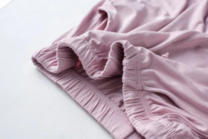 Spring and summer new ladies pajamas three-piece short-sleeved shorts trousers modal soft T-shirt pajamas women's loose home set