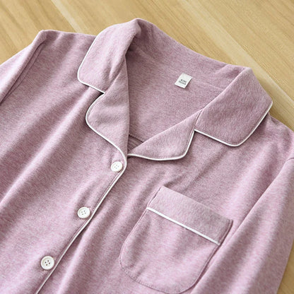 Autumn And Winter Couple Pajamas Two-piece Self-heating Warm Long-sleeved Trousers Plus Velvet Men's And Women Home Service Set