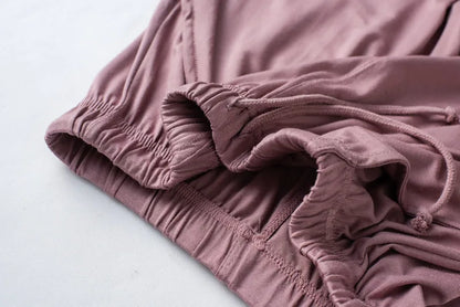 Spring and summer new ladies pajamas three-piece short-sleeved shorts trousers modal soft T-shirt pajamas women's loose home set