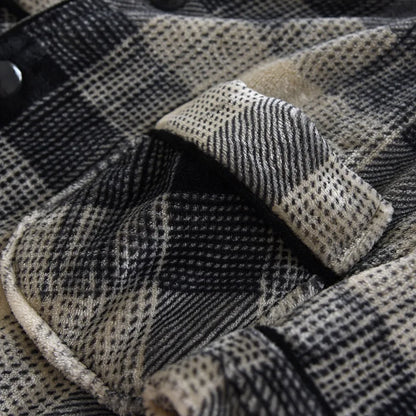 Autumn And Winter New Men's Pajamas Long-sleeved Trousers Two-piece Flannel Thickened Warm Home Service Set Plaid Large Size Men