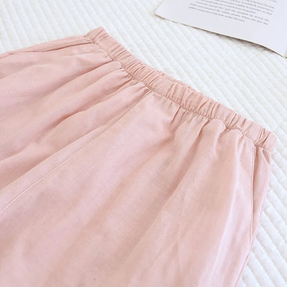 2025 New Spring/Summer Couple's Pajama Set 100% Cotton Simple Men's and Women's Long Sleeve Long Pants Two Piece Home Clothes
