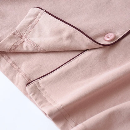 Summer 2025 new cotton couple pajamas suit female short-sleeved shorts men's pajamas thin home service suit  pyjamas women pink
