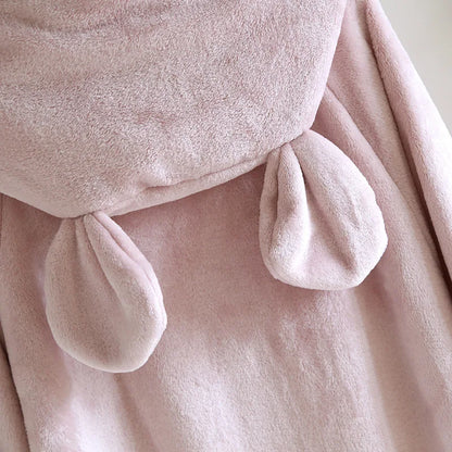 Autumn and winter new style couples' solid color nightgown flannel gown men and women's coral velvet simple pajamas home clothes