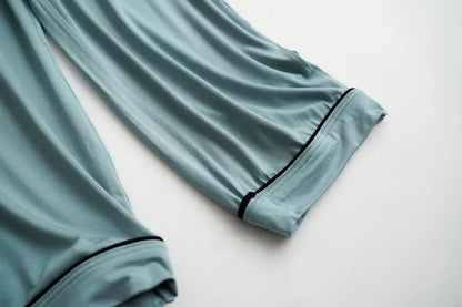 2025 summer new women's pajamas 3-piece Modal large simple pajamas with bra short sleeves+shorts+trousers casual home wear