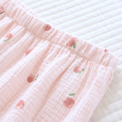 Pure desire for ins in summer, flounce shorts, cotton suspenders, pajamas, women's summer home clothes, two-piece suit, summer