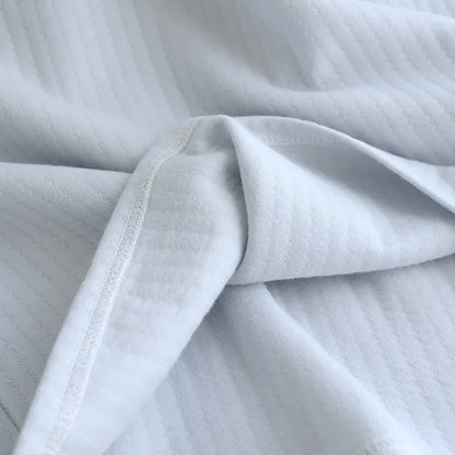 Autumn and Winter New Women's Long Skirt Thickened Thermal Nightdress 100% Cotton Cotton Clip Long Sleeve Home Dress sleepwear