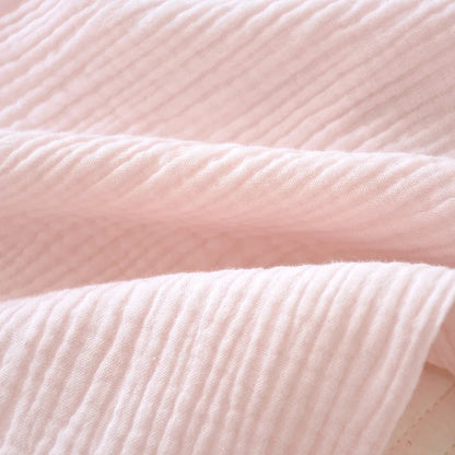 2025 Spring and Autumn New Women's Pajama Set 100% cotton crepe long-sleeved trousers classic two-piece household clothes