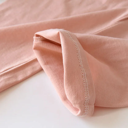 2025 Spring and Autumn New Couple Pajamas Two Piece Set 100%Cotton Knitted Men's and Women's Simple Long Sleeve Home Furnishings