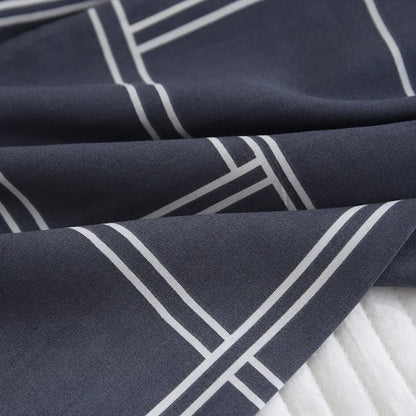 Spring and summer new men's pajamas long-sleeved trousers two-piece set 100% viscose thin homewear set cardigan large size sleep