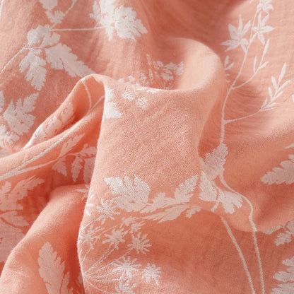 2025 New Spring and Autumn Women's Pajama Set 100% Cotton Gauze Jacquard Long Sleeve Long Pants Loose Home Clothes Two Piece Set