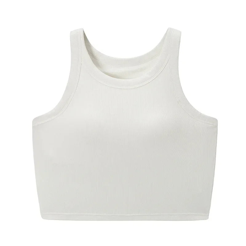 Spring and summer new women's modal with chest pad vest bra one-piece vest home service camisole crop top women camisoles