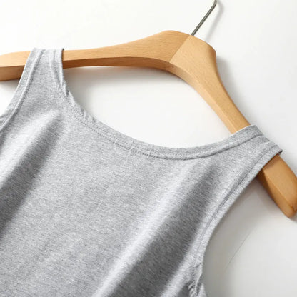 2025 new summer women's sleeveless vest single-piece top Modal vest body-fitting bottom top V-neck sling with thin home clothes