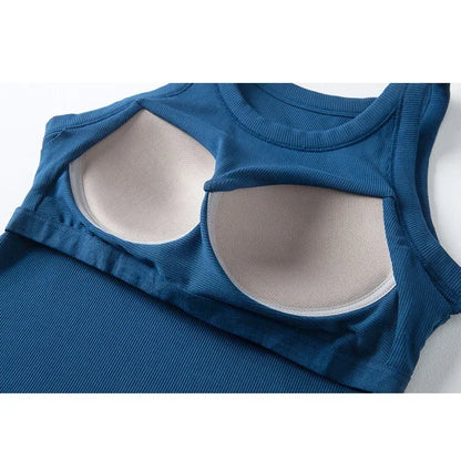 Spring and summer new women's modal with chest pad vest bra one-piece vest home service camisole crop top women camisoles