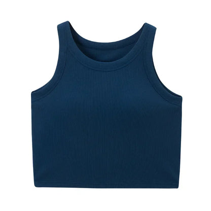 Spring and summer new women's modal with chest pad vest bra one-piece vest home service camisole crop top women camisoles