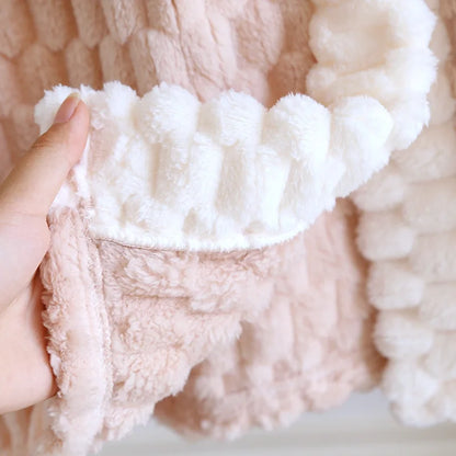 2025 New Autumn/Winter Women's Sleeping Skirt Flannel Plush Thickened Warm Long Dress Coral Plush Home Fur Sleeping Skirt Ladies
