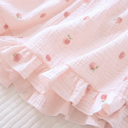 Pure desire for ins in summer, flounce shorts, cotton suspenders, pajamas, women's summer home clothes, two-piece suit, summer