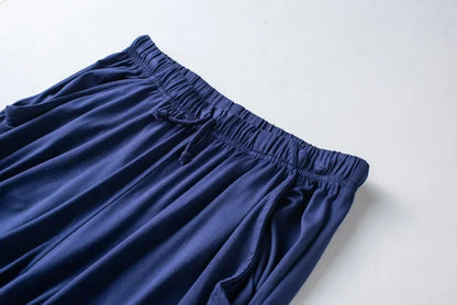Spring and summer new ladies pajamas three-piece short-sleeved shorts trousers modal soft T-shirt pajamas women's loose home set