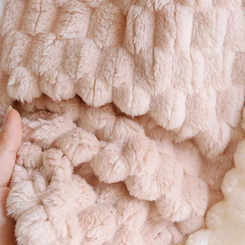 2025 New Autumn/Winter Women's Sleeping Skirt Flannel Plush Thickened Warm Long Dress Coral Plush Home Fur Sleeping Skirt Ladies