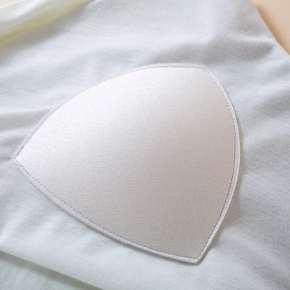 2025 Summer New Women's Sleeping Skirt Bamboo Fiber with Chest Mat Long Skirt Simple Thin Loose Sleeveless Tank Top Skirt