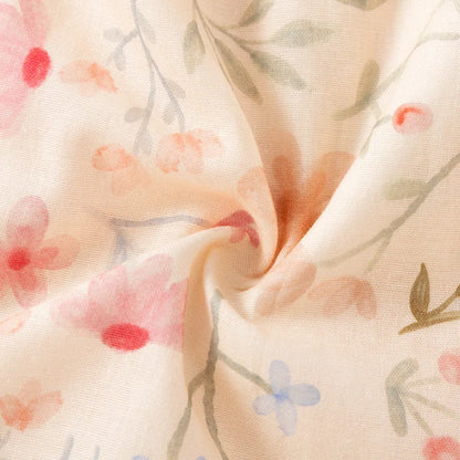 2025 New Summer Women's Sleeping Skirt 100% Cotton Bra Free Strap Skirt Thin Large Floral Dress Summer Dress Sleepwear Women