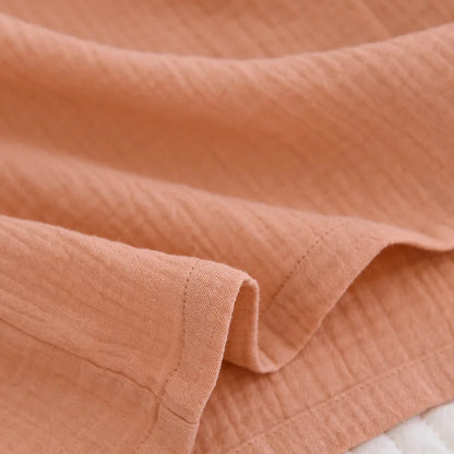 2025 new women's pajama suit 100% cotton crepe sweet lovely long-sleeved trousers two-piece home wear thin sleepwear women