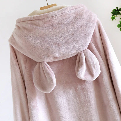 Autumn and winter new style couples' solid color nightgown flannel gown men and women's coral velvet simple pajamas home clothes