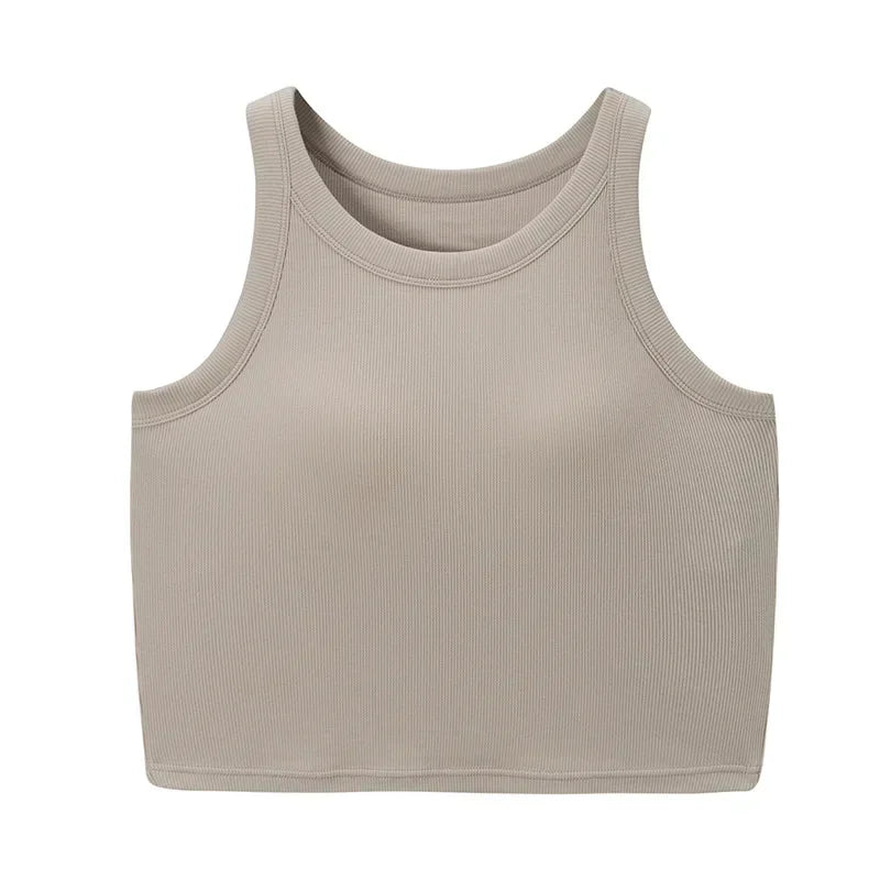 Spring and summer new women's modal with chest pad vest bra one-piece vest home service camisole crop top women camisoles