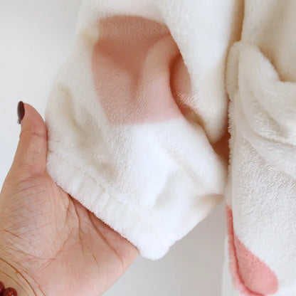 2025 Winter New Flannel Sleeping Robe Women's Bathrobe Long Thickened Velvet Cute Sweet Hooded Home Robe Sleepwear Ladies