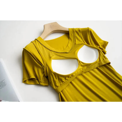 2025 summer new women's pajamas 3-piece Modal large simple pajamas with bra short sleeves+shorts+trousers casual home wear