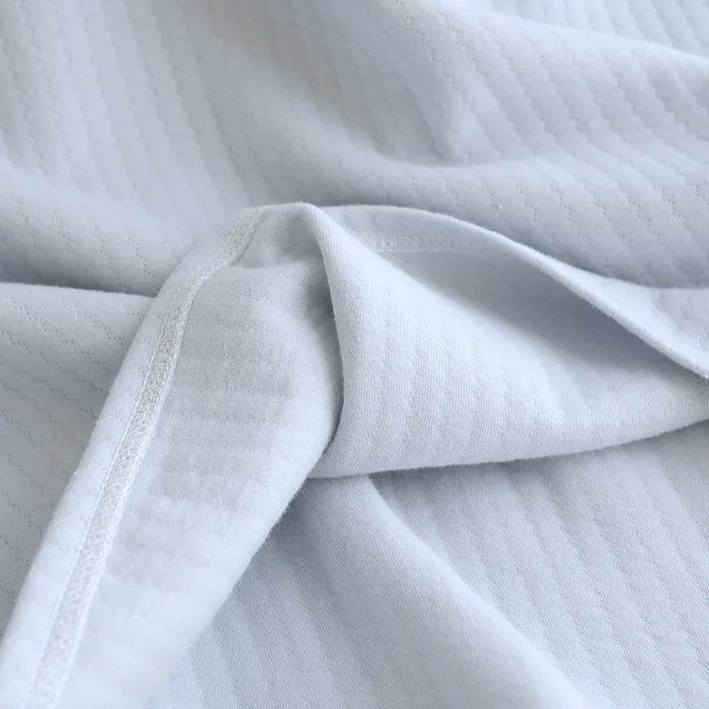 Autumn and Winter New Women's Long Skirt Thickened Thermal Nightdress 100% Cotton Cotton Clip Long Sleeve Home Dress sleepwear