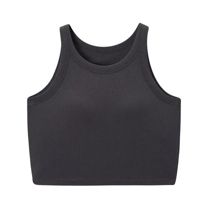 Spring and summer new women's modal with chest pad vest bra one-piece vest home service camisole crop top women camisoles